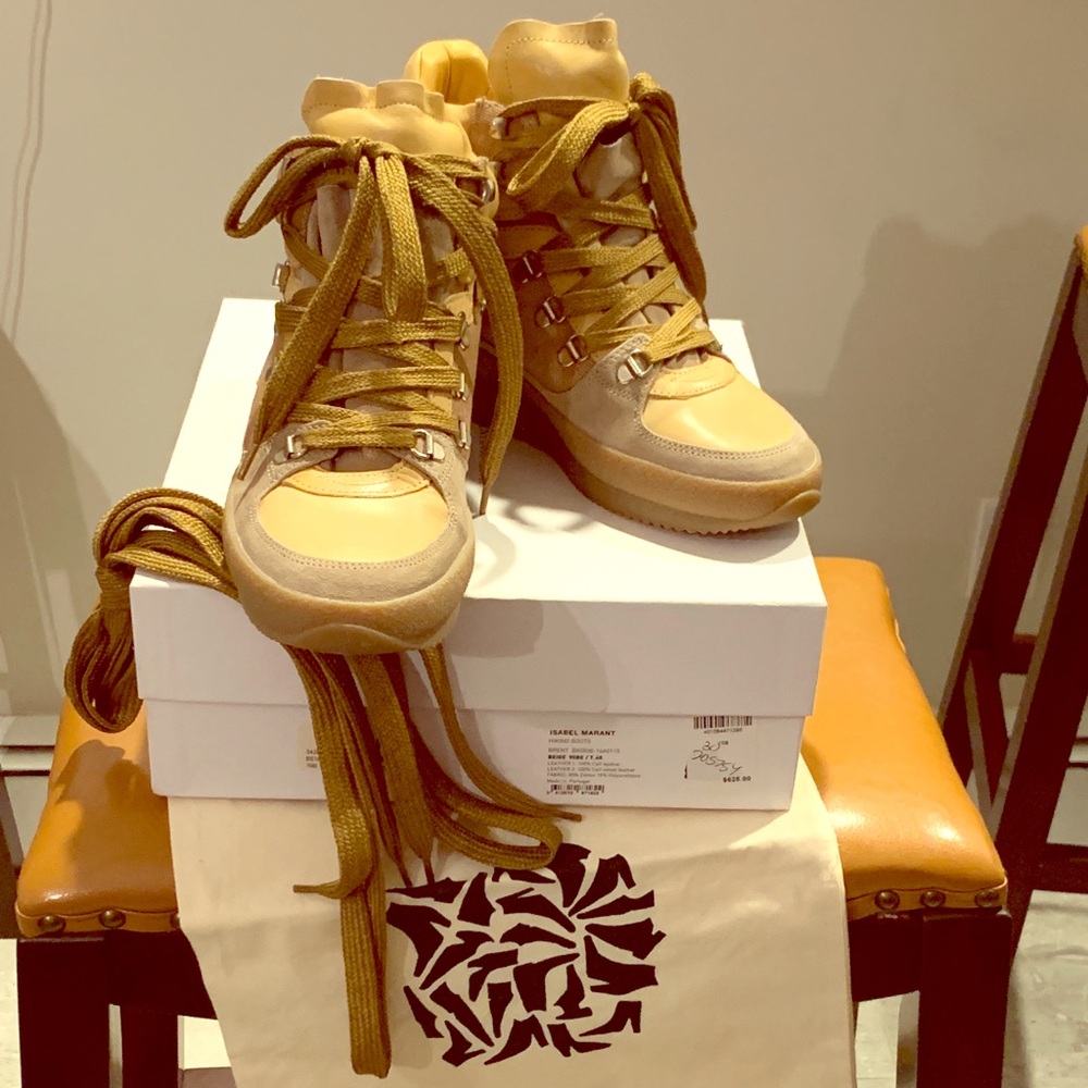 Isabel Marant Brendty Suede Hiking Boots